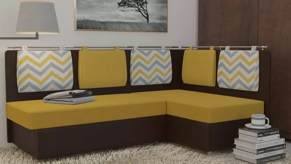 Угловой кухонный диван Сюрприз дизайн 9