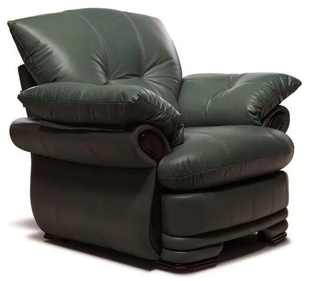 Кожаное кресло для отдыха Фортуна 3 дизайн 2