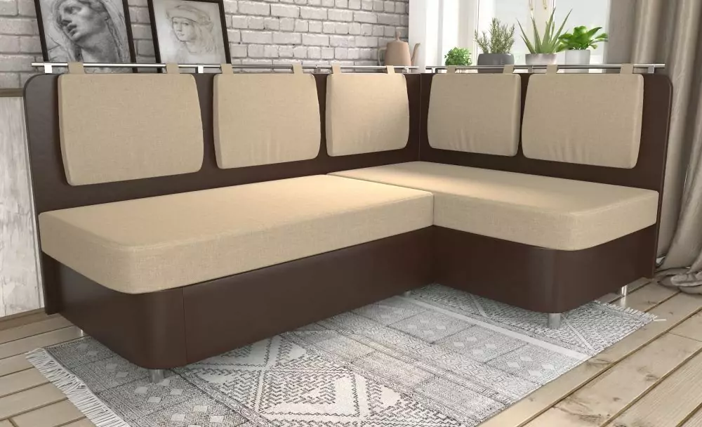 Угловой кухонный диван Сюрприз дизайн 6