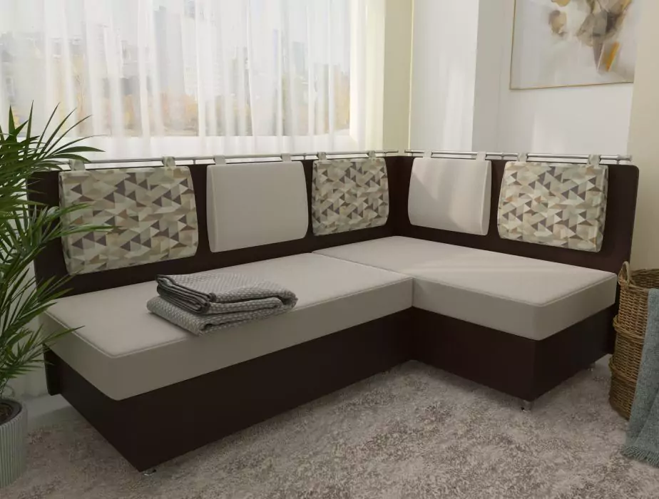 Угловой кухонный диван Сюрприз дизайн 5