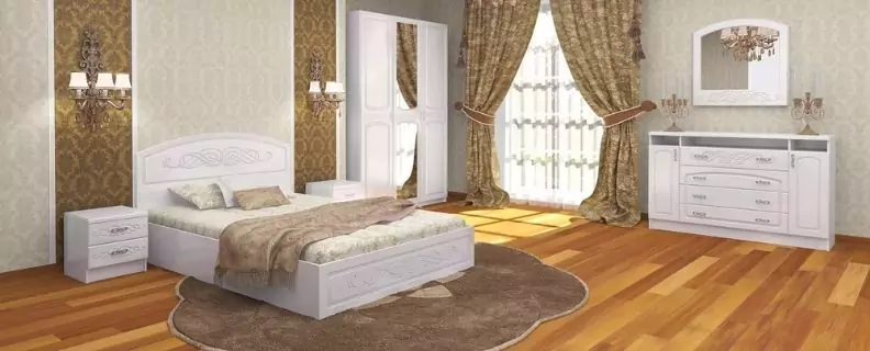 Новинки на сайте: Белые стильные модульные спальни Флора и Венеция
