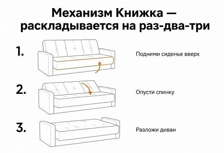 Диван прямой Атланта Лайт Евро, Серый