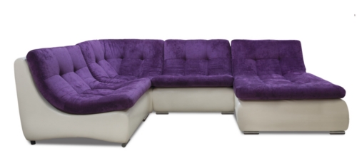 Модульный угловой диван Релакс (Монреаль) фиолетовый