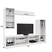Гостиная Аннели (белый/глянец белый) Белый 