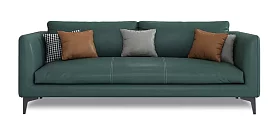Прямой кожаный диван Next(Лофт) Без механизма 