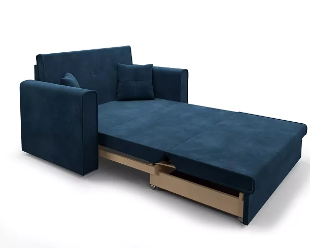 Прямой диван Санта, Синий