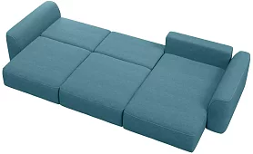 Угловой диван Сиэтл Еврокнижка Голубой 
