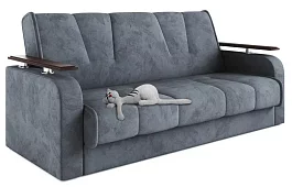 Прямой диван Милан Люкс Книжка Серый