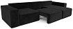 Угловой диван Фессалия, Черный