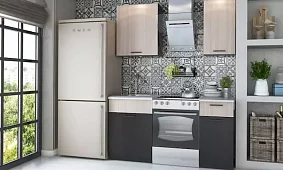 Кухня Дуэт (Бланка) дизайн 1 Коричневый 