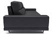 Прямой кожаный диван Рипозо (Лофт), Черный