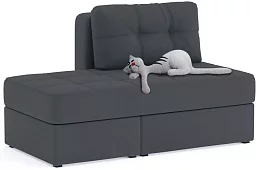Диван Оливер уно Еврокнижка Серый 