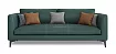 Прямой кожаный диван Некст (Лофт), Зеленый