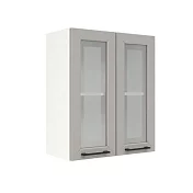 Шкаф верхний со стеклом ШВС 600 Кёльн (софт карамель) 