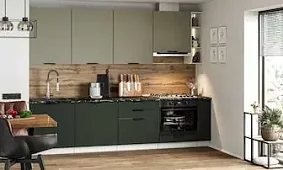 Модульная кухня Норд 2.6м (софт хаки/софт пихтовый зеленый) Зеленый 
