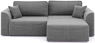 Прямой диван Рафаэль Еврокнижка Серый 
