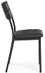 Стул на металлокаркасе Бекал черный / черный матовый, Черный