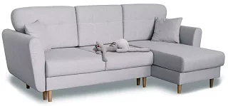 Угловой диван Дакота Пантограф Серый 