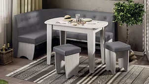 Кухонный уголок Барселона Без механизма Серый