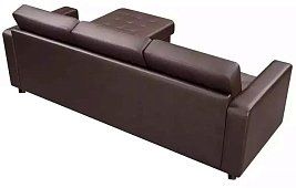 Кожаный диван Камелот Дельфин Коричневый