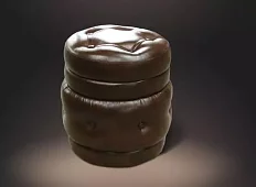 Пуф круглый Благо Бежевый 