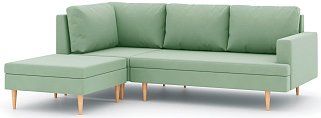 Угловой диван Анд с пуфом 