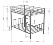 Кровать двухъярусная Валенсия 120 (с ящиком), Коричневый