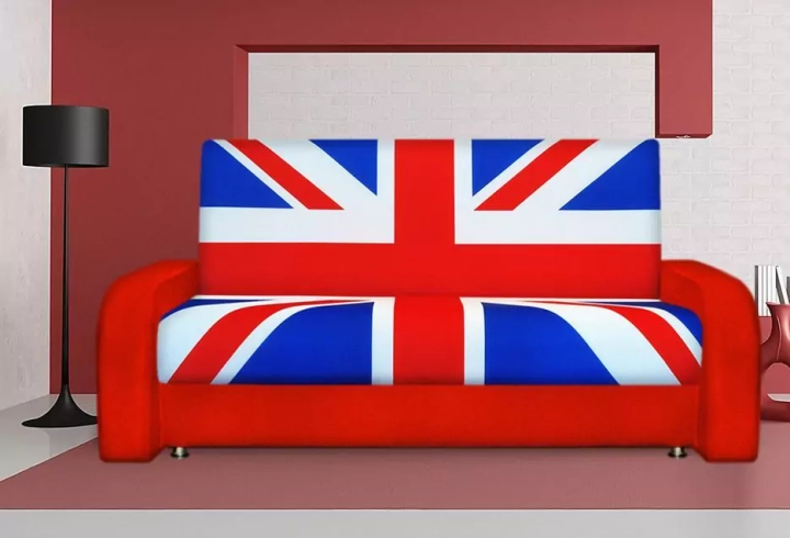 диван книжка британский флаг 2