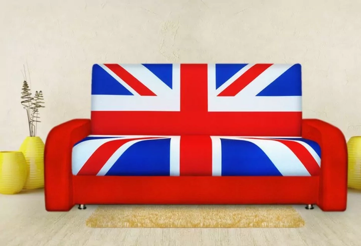 диван книжка британский флаг 2