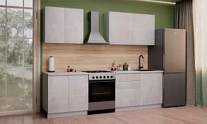 Модульная кухня Бруклин 2.0м (бетон белый)