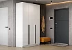 Шкаф распашной трёхстворчатый Берген (Лорена) ШК-1200 с ящиками, Белый