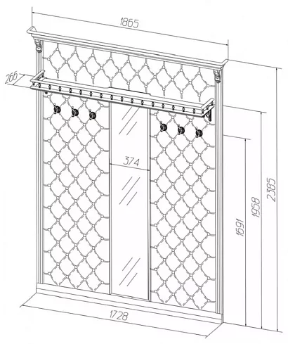 Прихожая Благо, Коричневый