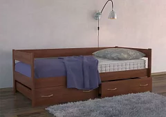 Тахта Дримлайн с выкатными ящиками Коричневый 