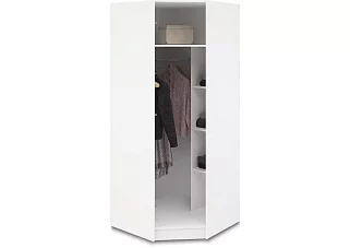 Шкаф угловой ШКУ Венеция (белый/жемчуг) 